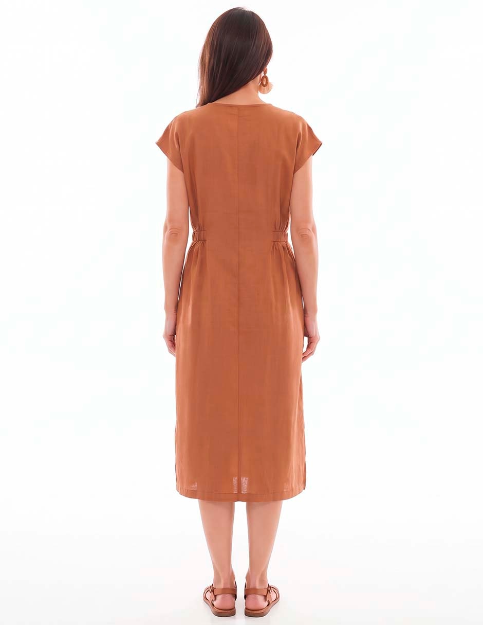 Vestido midi casual para mujer