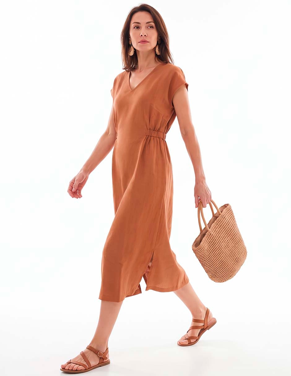 Vestido midi casual para mujer