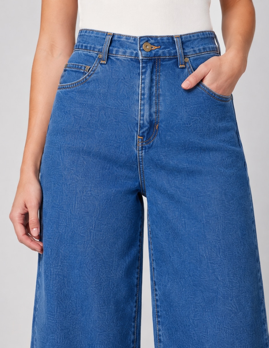 Bermuda de mezclilla para mujer 2