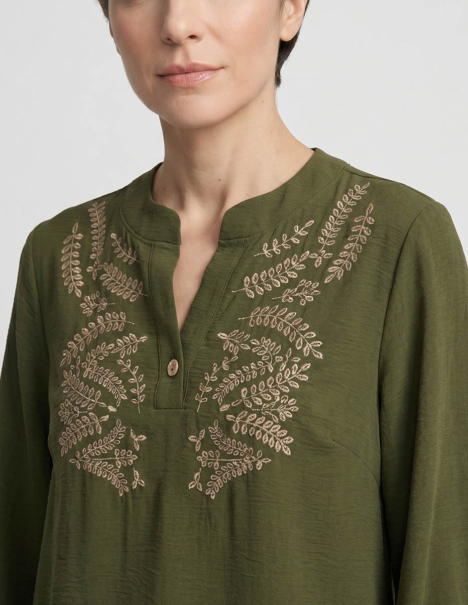 Blusa loren's manga 3/4 para mujer