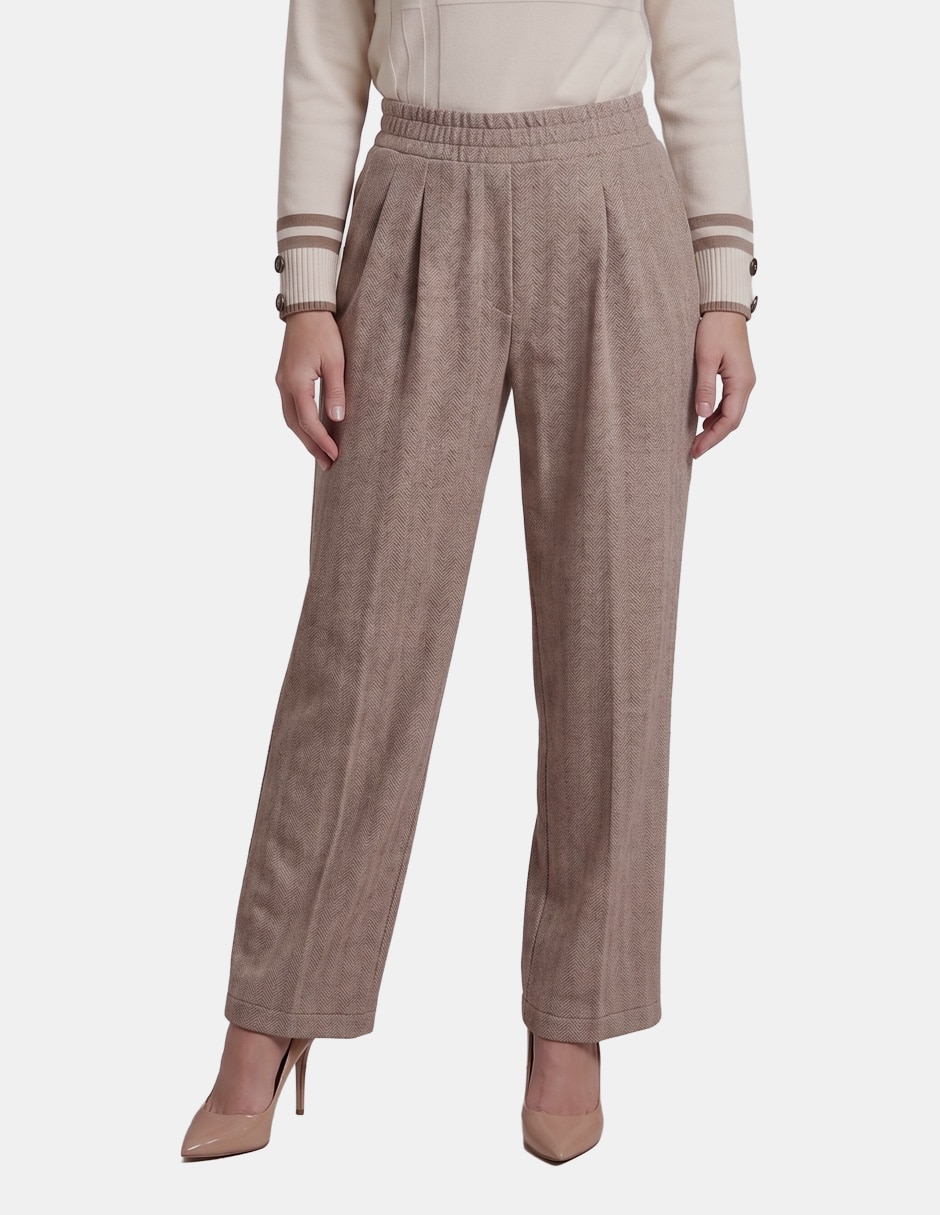 Pantalón regular recto para mujer