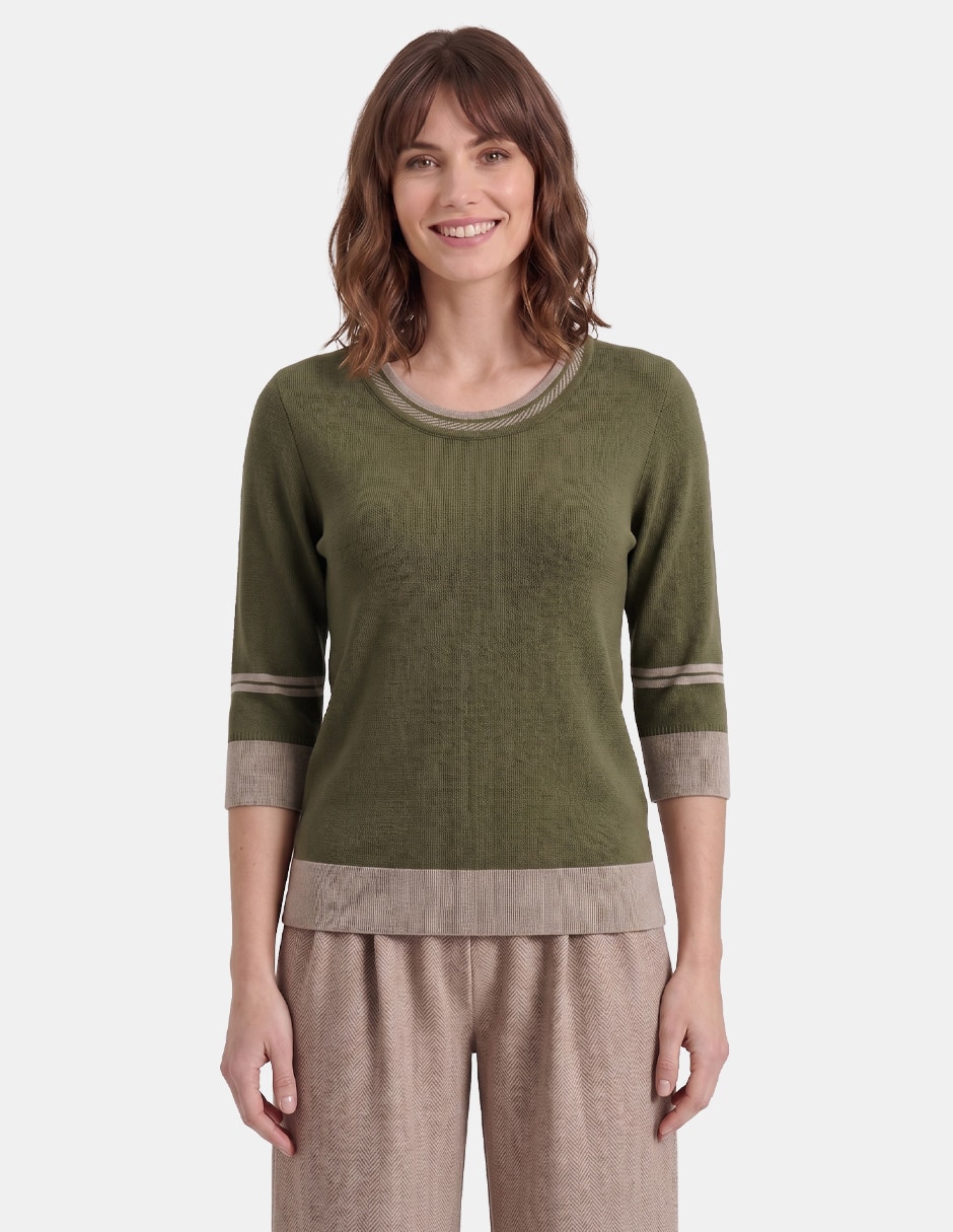 Blusa vitos grainne 4 manga larga para mujer
