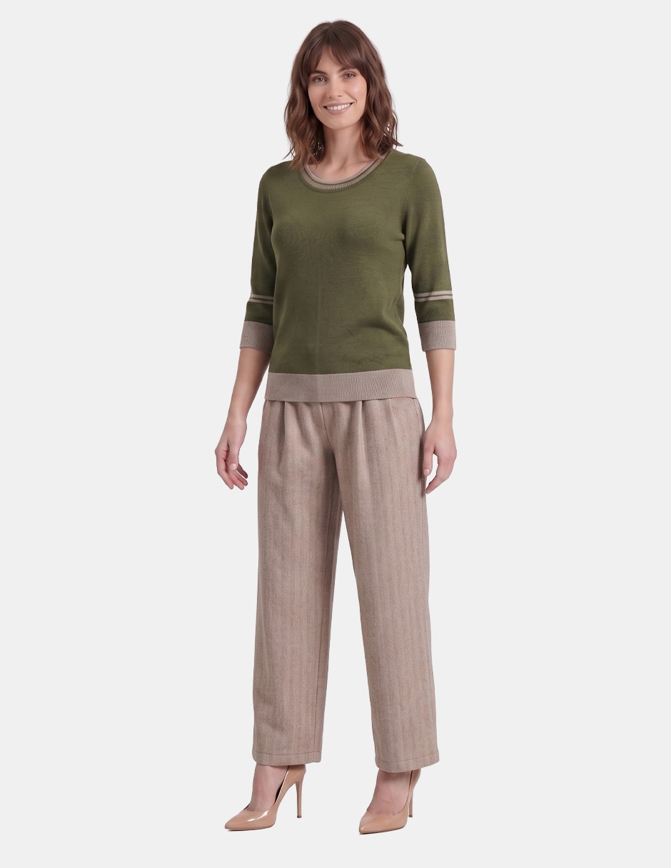 Blusa vitos grainne 4 manga larga para mujer
