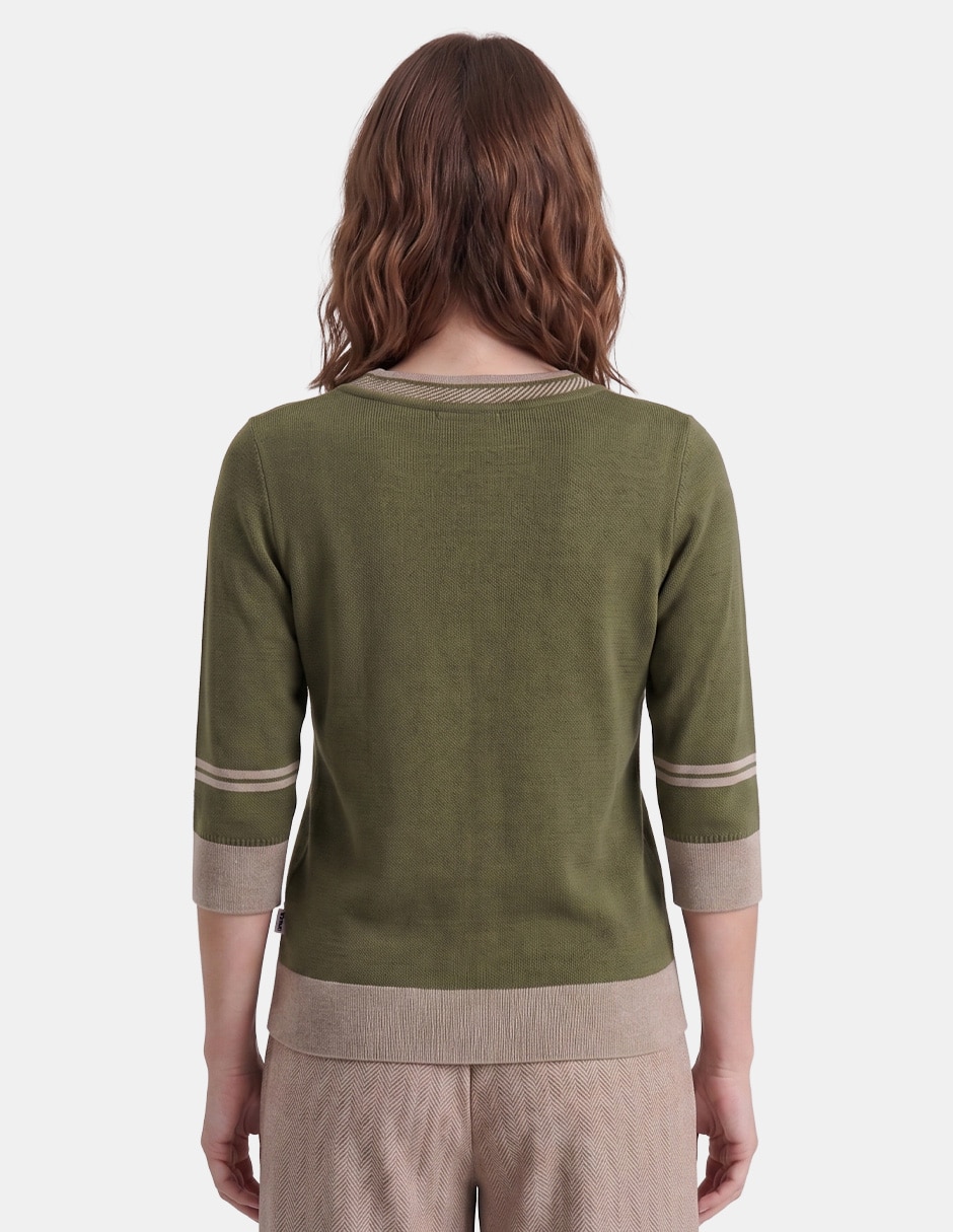 Blusa vitos grainne 4 manga larga para mujer