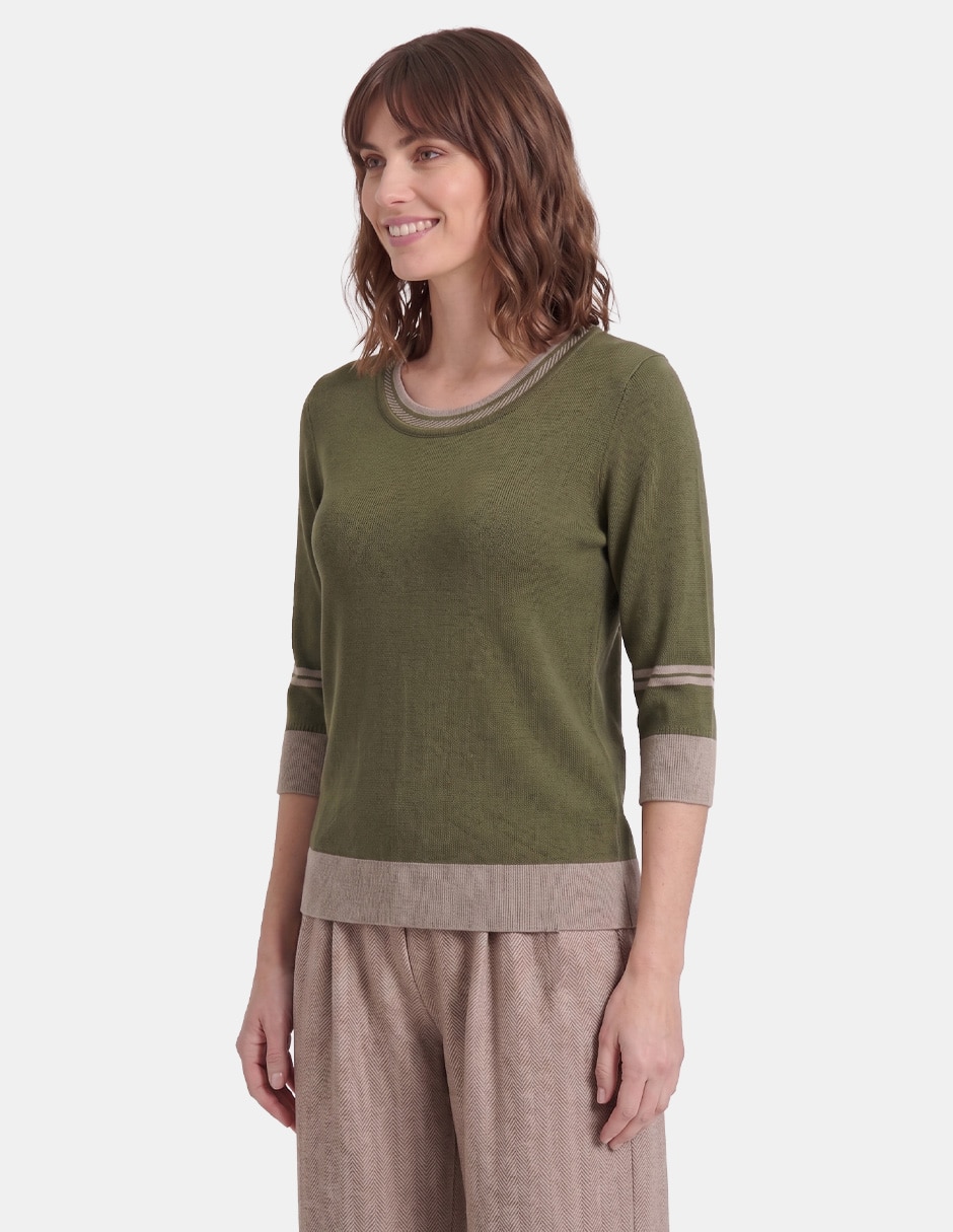 Blusa vitos grainne 4 manga larga para mujer