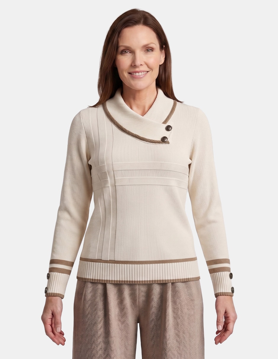 Blusa vitos grainne 4 manga larga para mujer