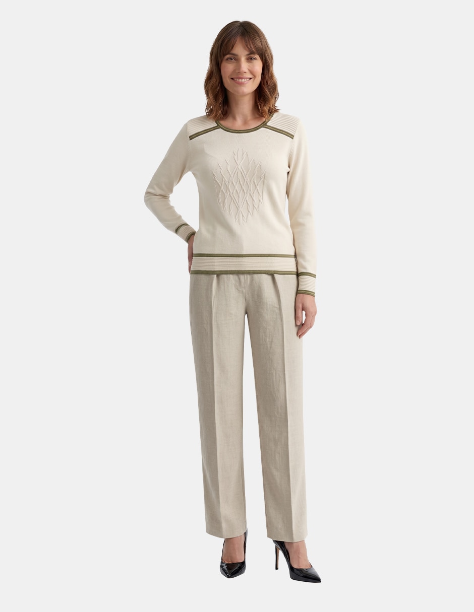 Blusa vitos marenna 3 manga larga para mujer