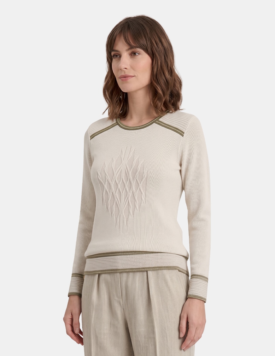 Blusa vitos marenna 3 manga larga para mujer