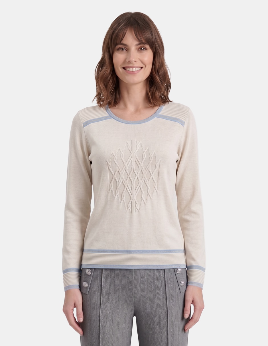Blusa aideen manga larga para mujer 1
