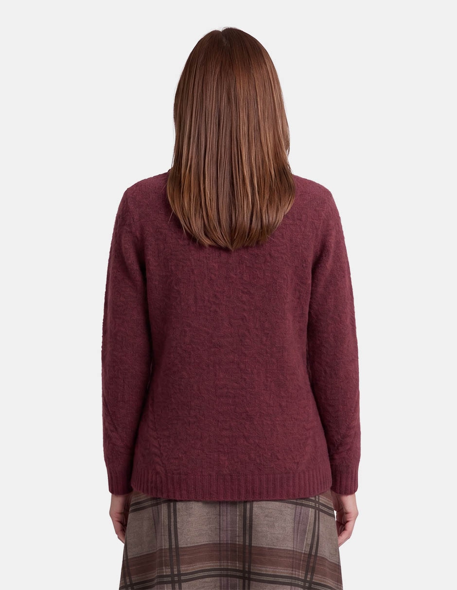 Suéter cuello v para mujer 2