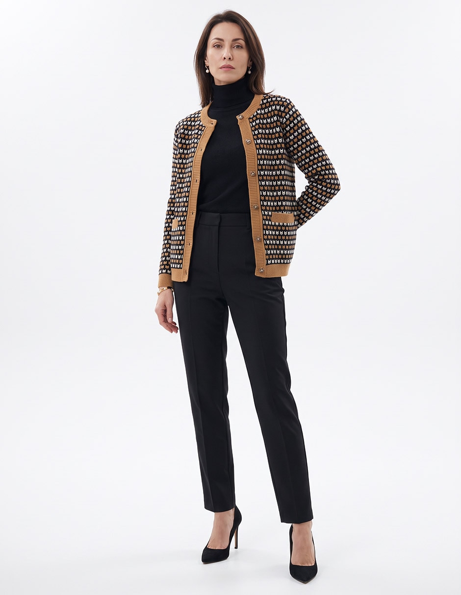 Suéter cuello redondo para mujer 3