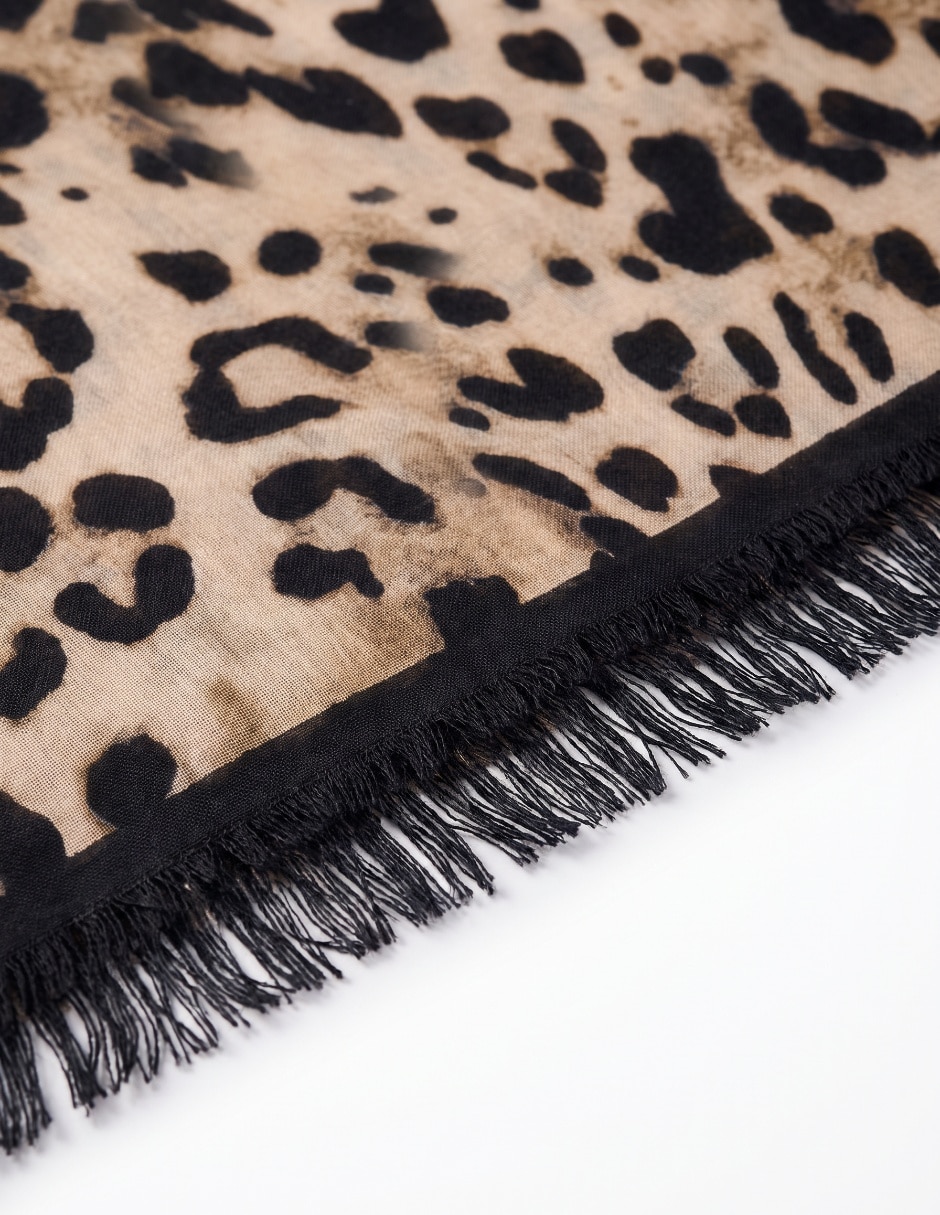 Pashmina con estampado animal print para mujer 2