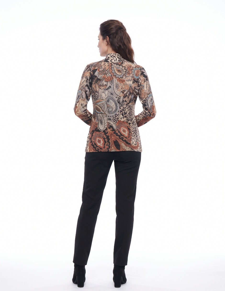 Suéter cuello V para mujer 2