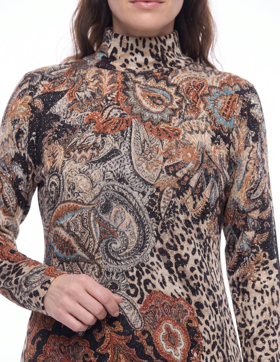 Suéter cuello V para mujer 3