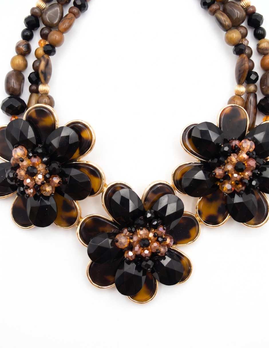 Collar de flor de zirconia cúbica 2