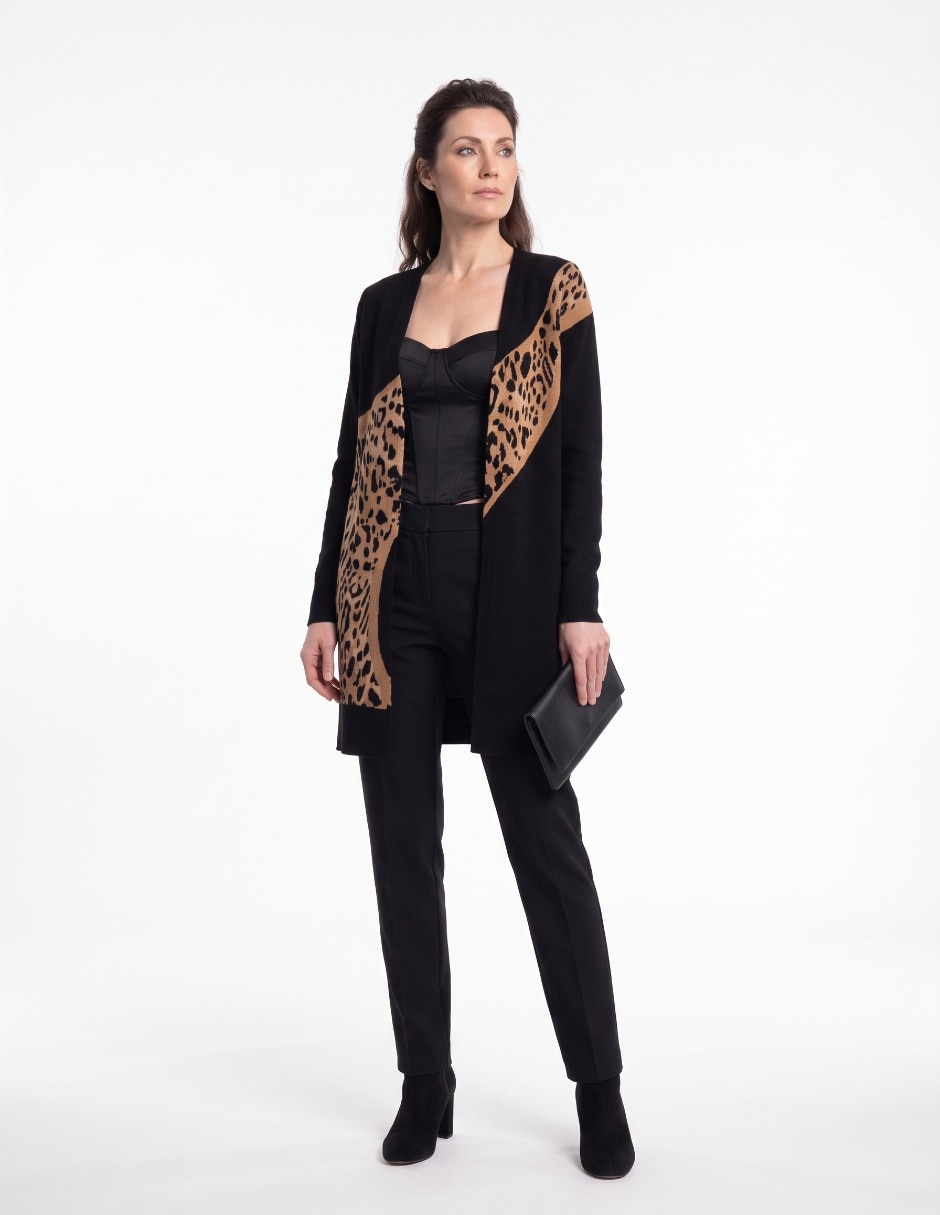 Suéter cuello V para mujer