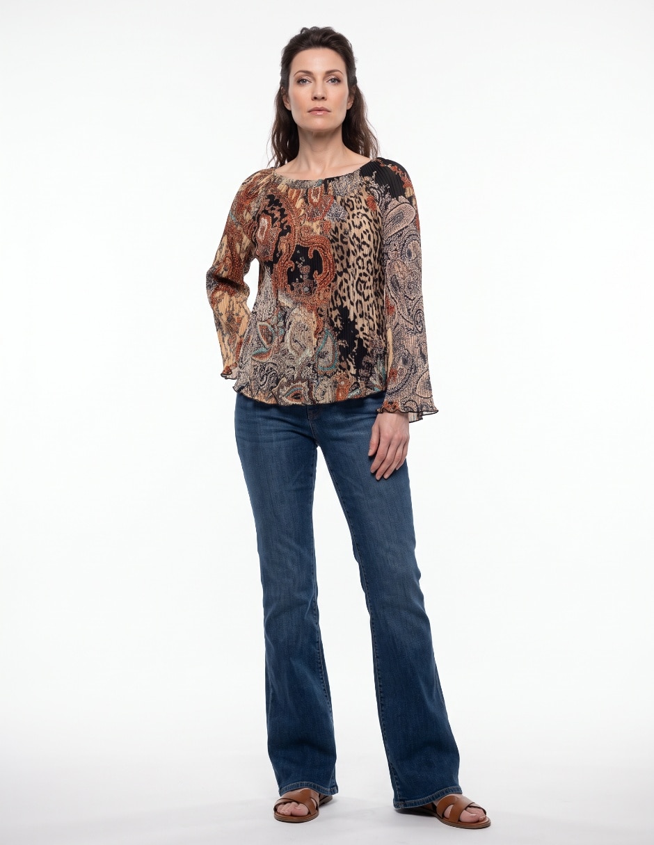 Blusa manga larga para mujer 3