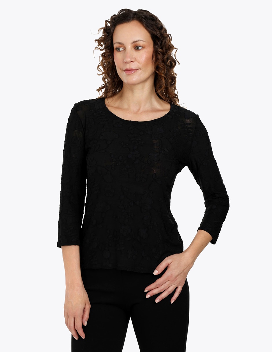 Blusa manga 3/4 para mujer Blusa manga 3/4 para mujer