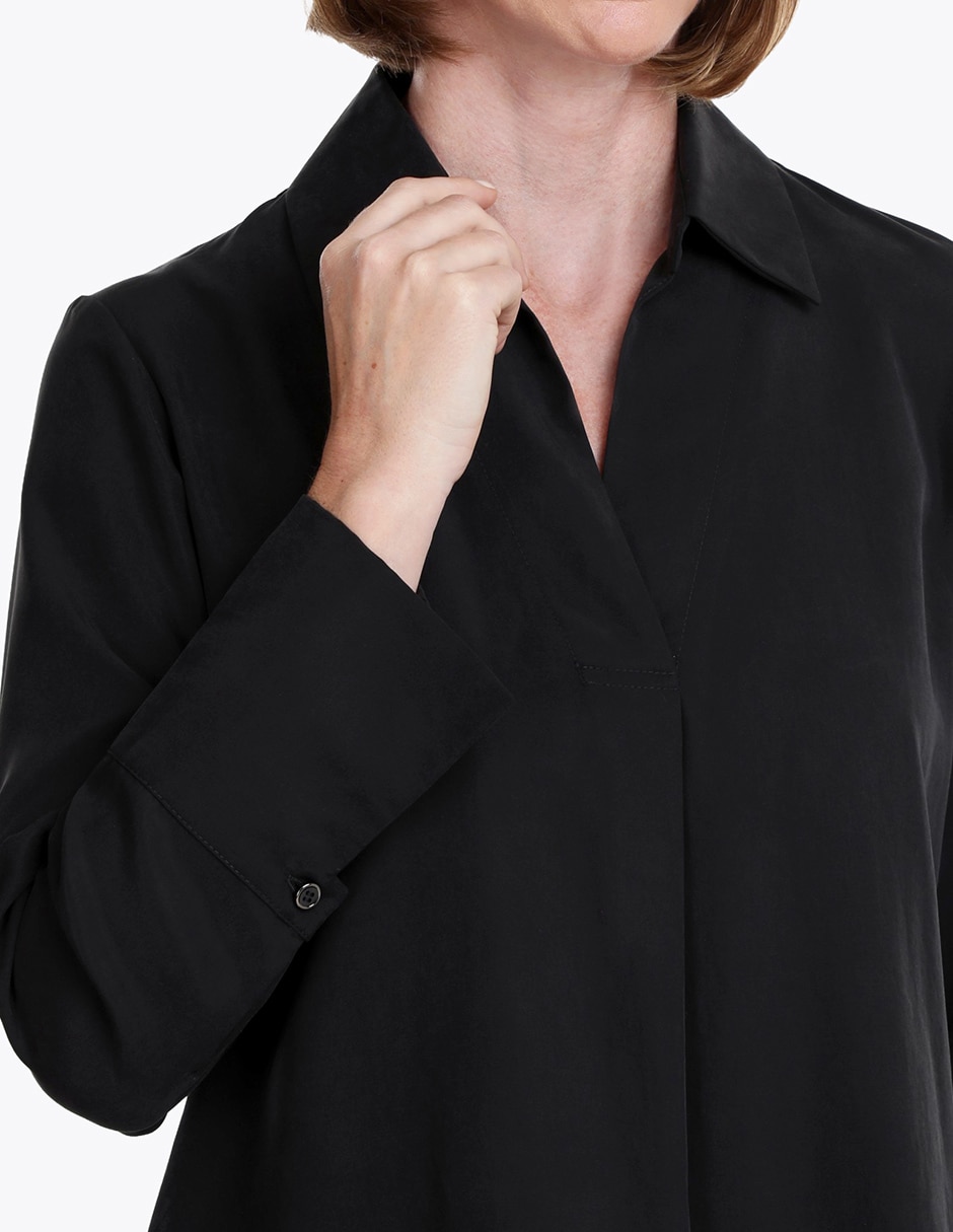 Blusa camisera manga larga para mujer 3