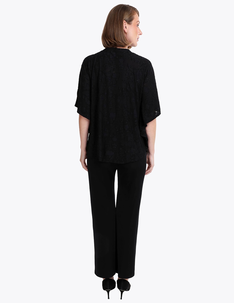 Blusa túnica manga al codo para mujer 2