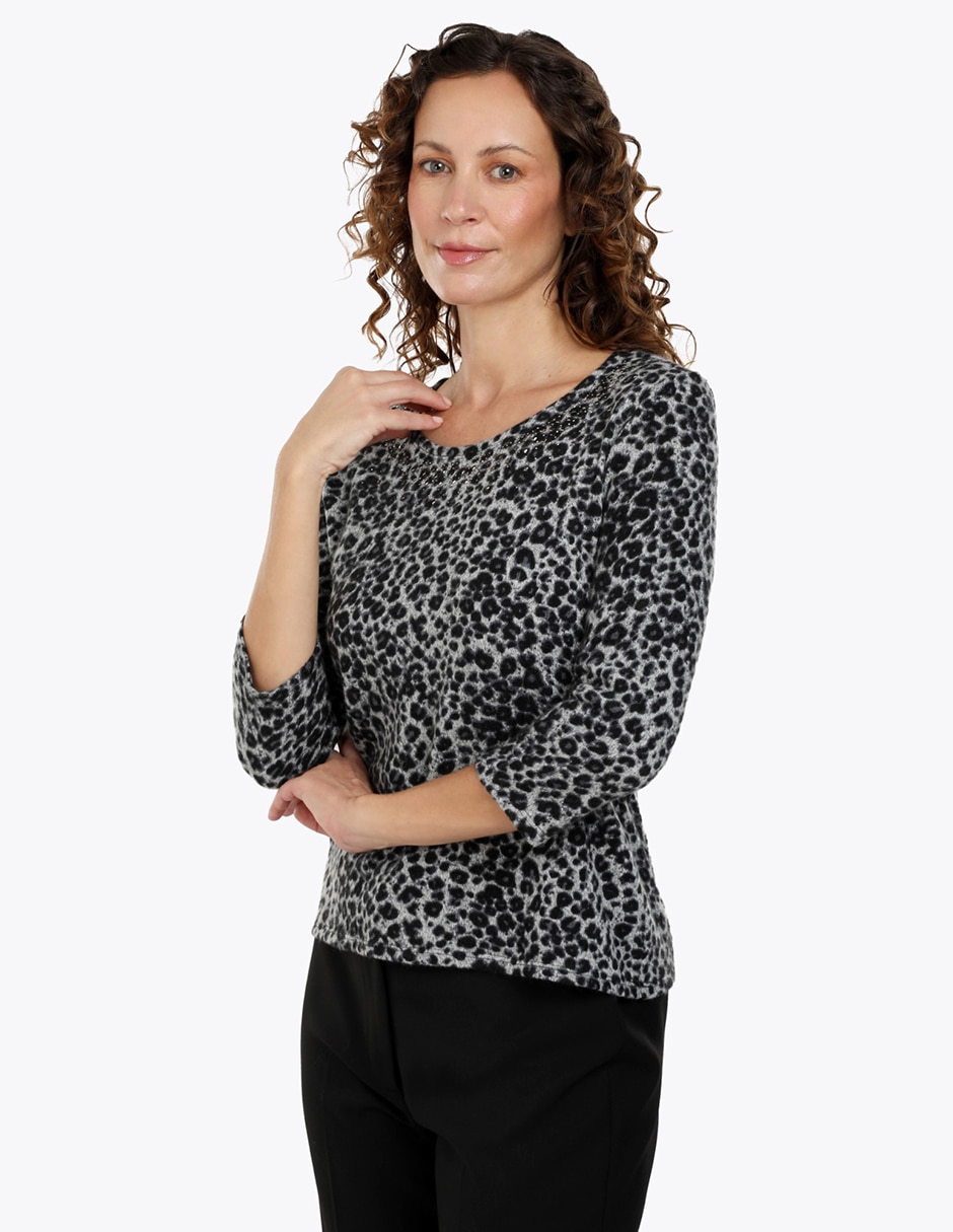 Blusa manga 3/4 para mujer