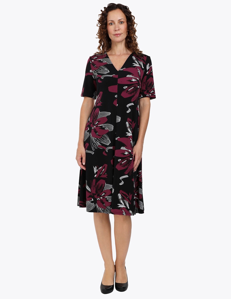 Vestido a la rodilla casual para mujer
