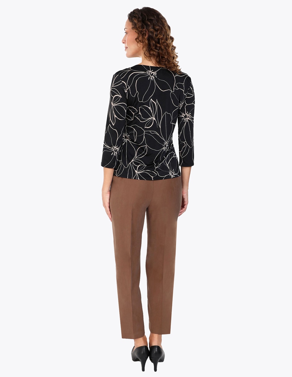 Blusa invierno manga 3/4 para mujer 4