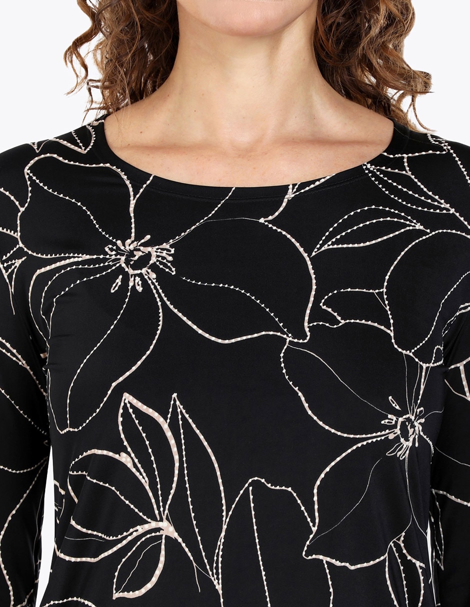 Blusa invierno manga 3/4 para mujer 3