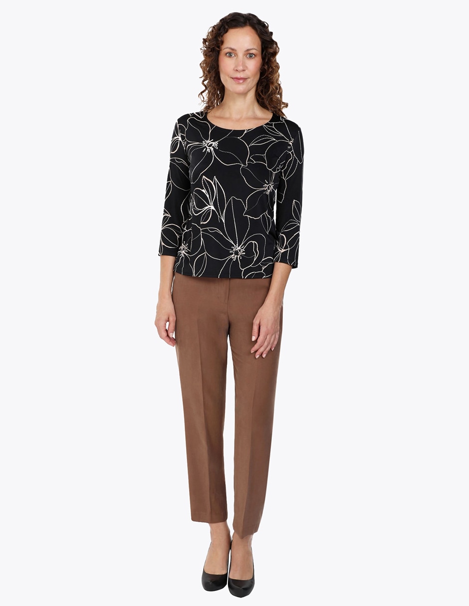 Blusa invierno manga 3/4 para mujer 2