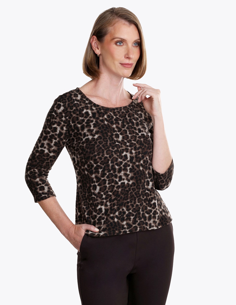 Blusa manga 3/4 para mujer Blusa manga 3/4 para mujer