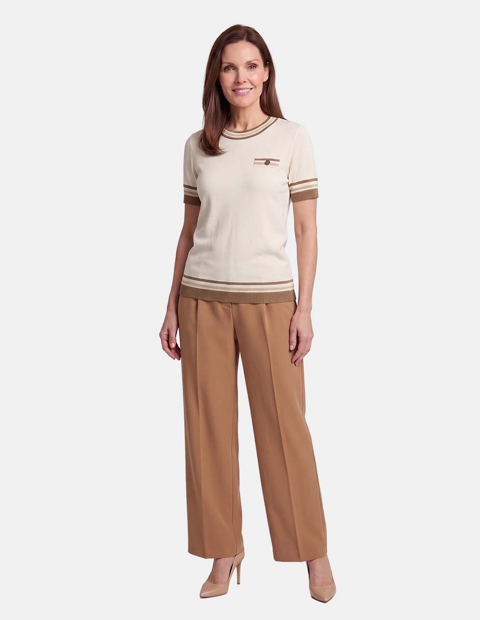 Blusa collin manga corta para mujer 4