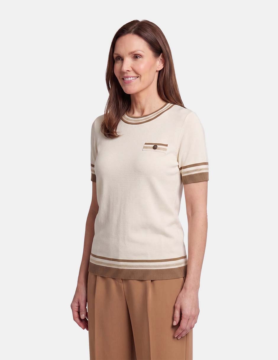 Blusa collin manga corta para mujer 3