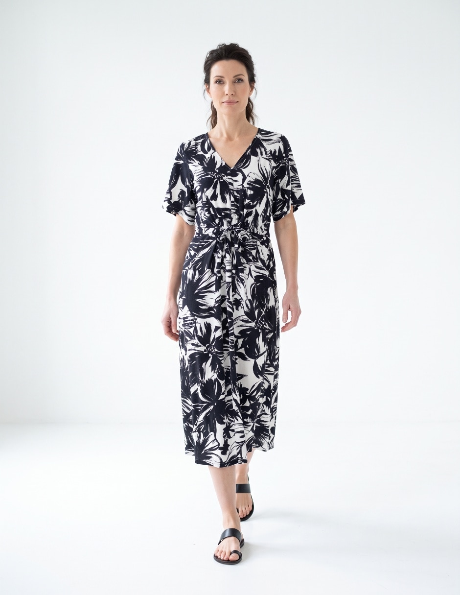 Vestido midi casual para mujer Vestido midi casual para mujer