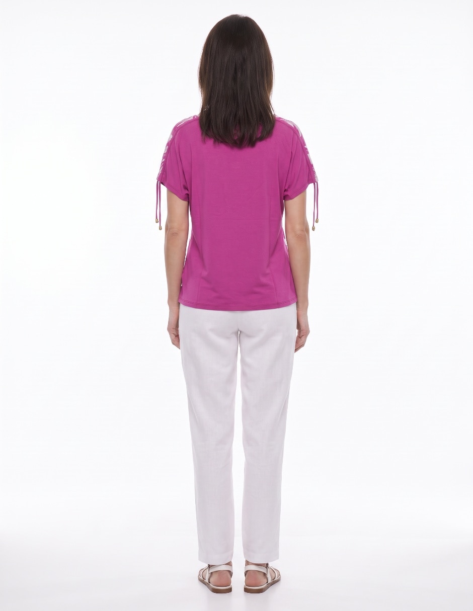 Blusa manga corta para mujer 2