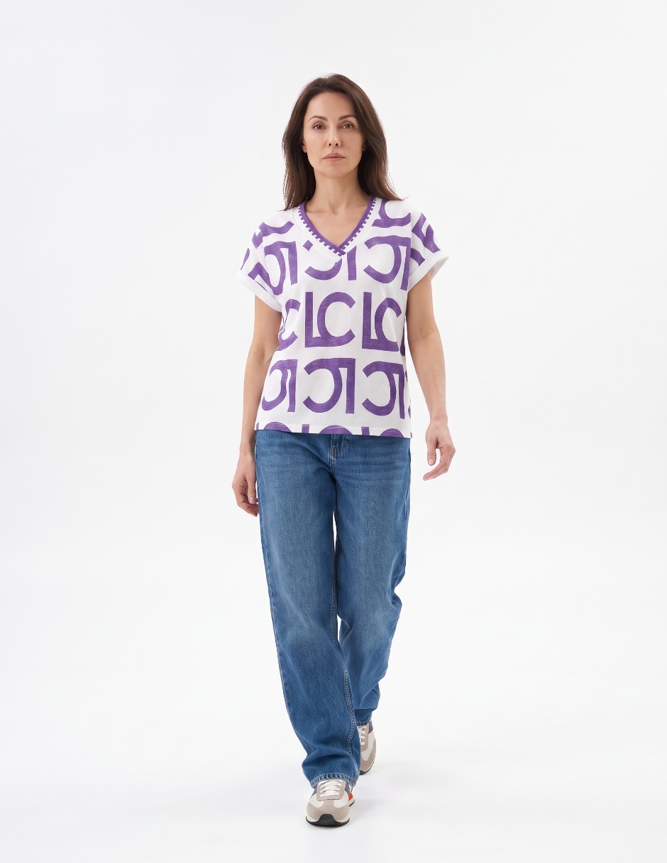 Blusa manga corta para mujer 3