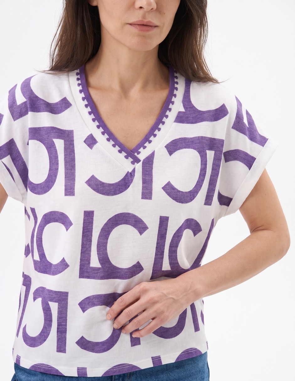 Blusa manga corta para mujer 4