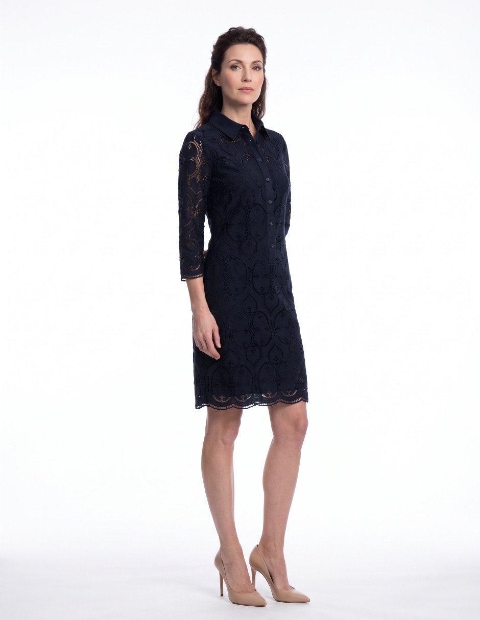 Vestido a la rodilla casual para mujer