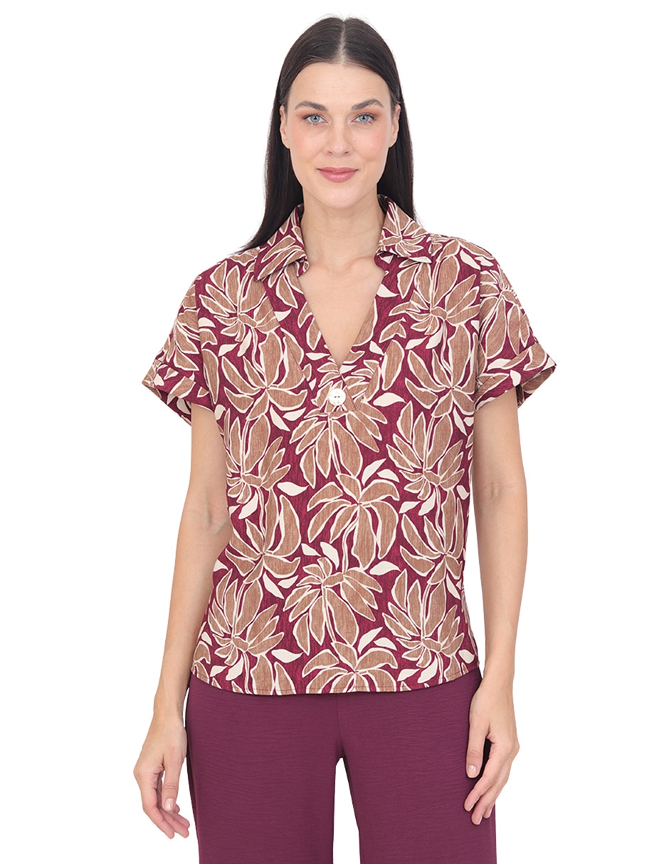 Blusa grupo niza manga corta para mujer Blusa grupo niza manga corta para mujer