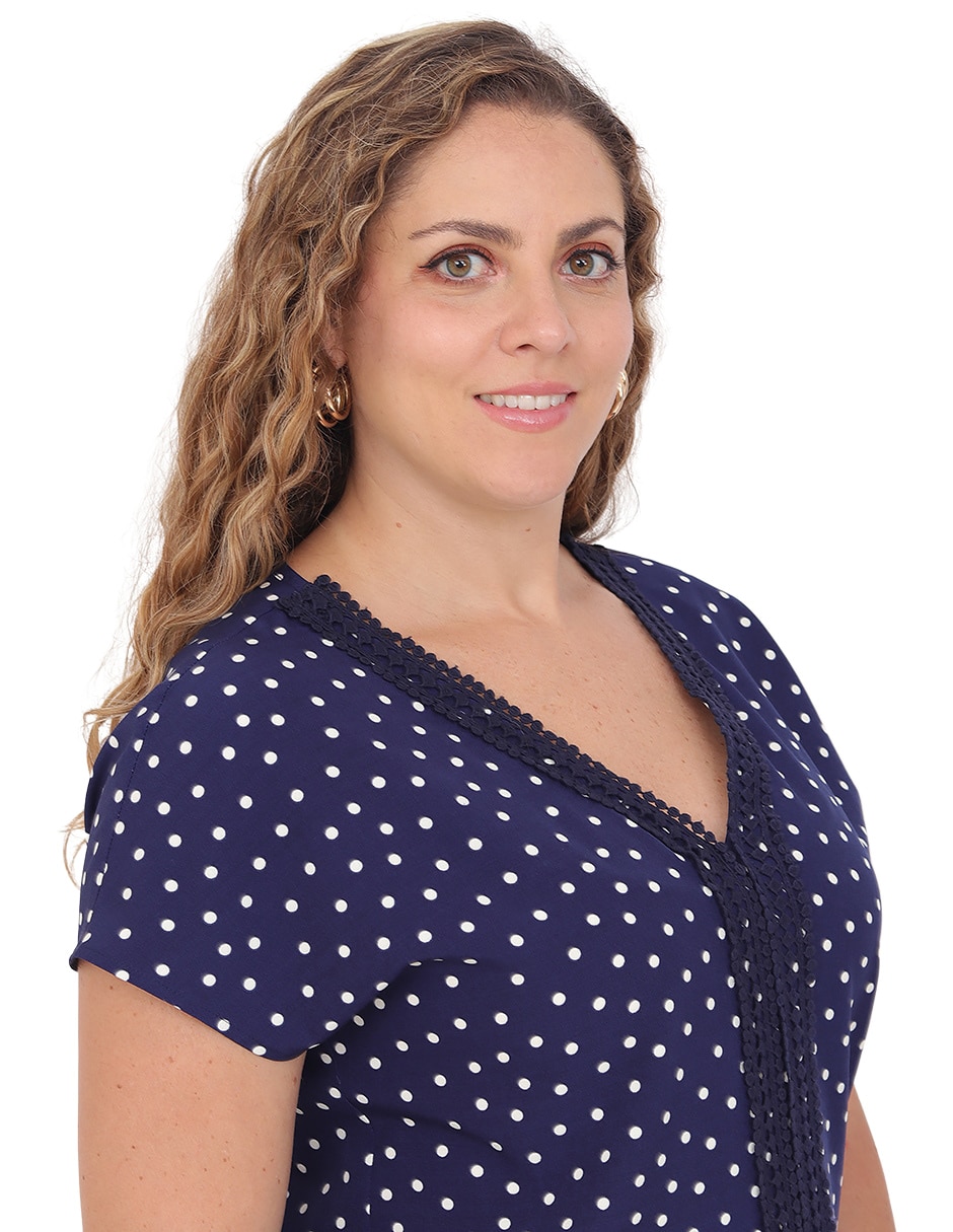 Blusa Grupo Lisboa manga corta para mujer 3