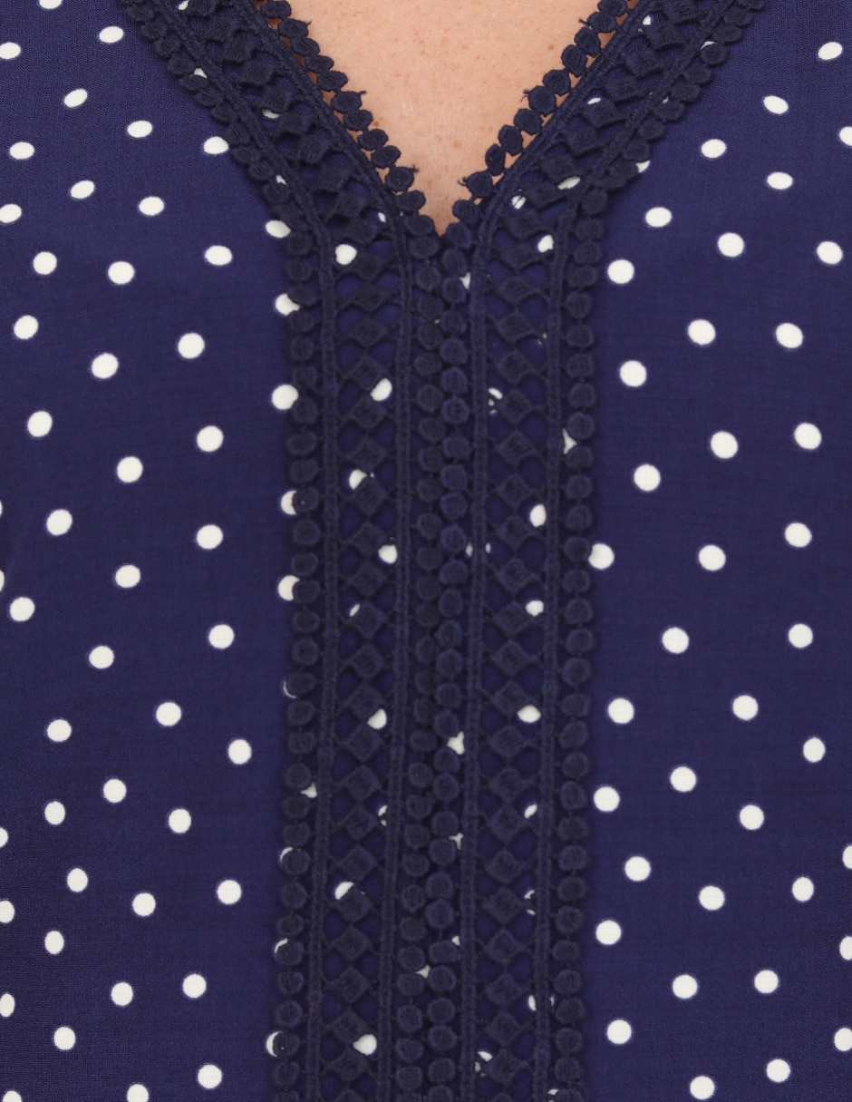 Blusa Grupo Lisboa manga corta para mujer 4