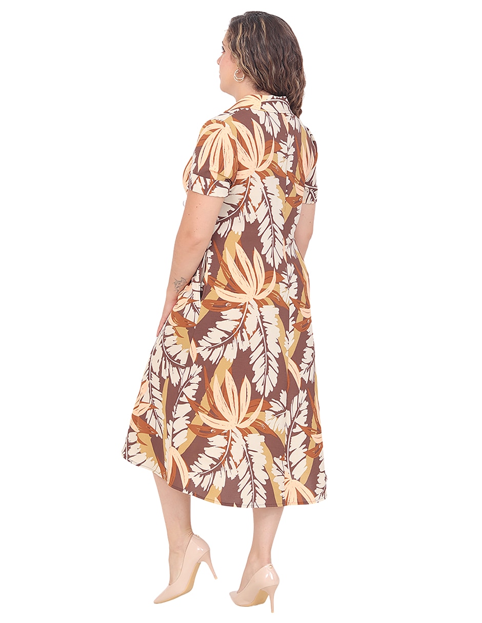 Vestido midi formal duplan petite grupo saona para mujer