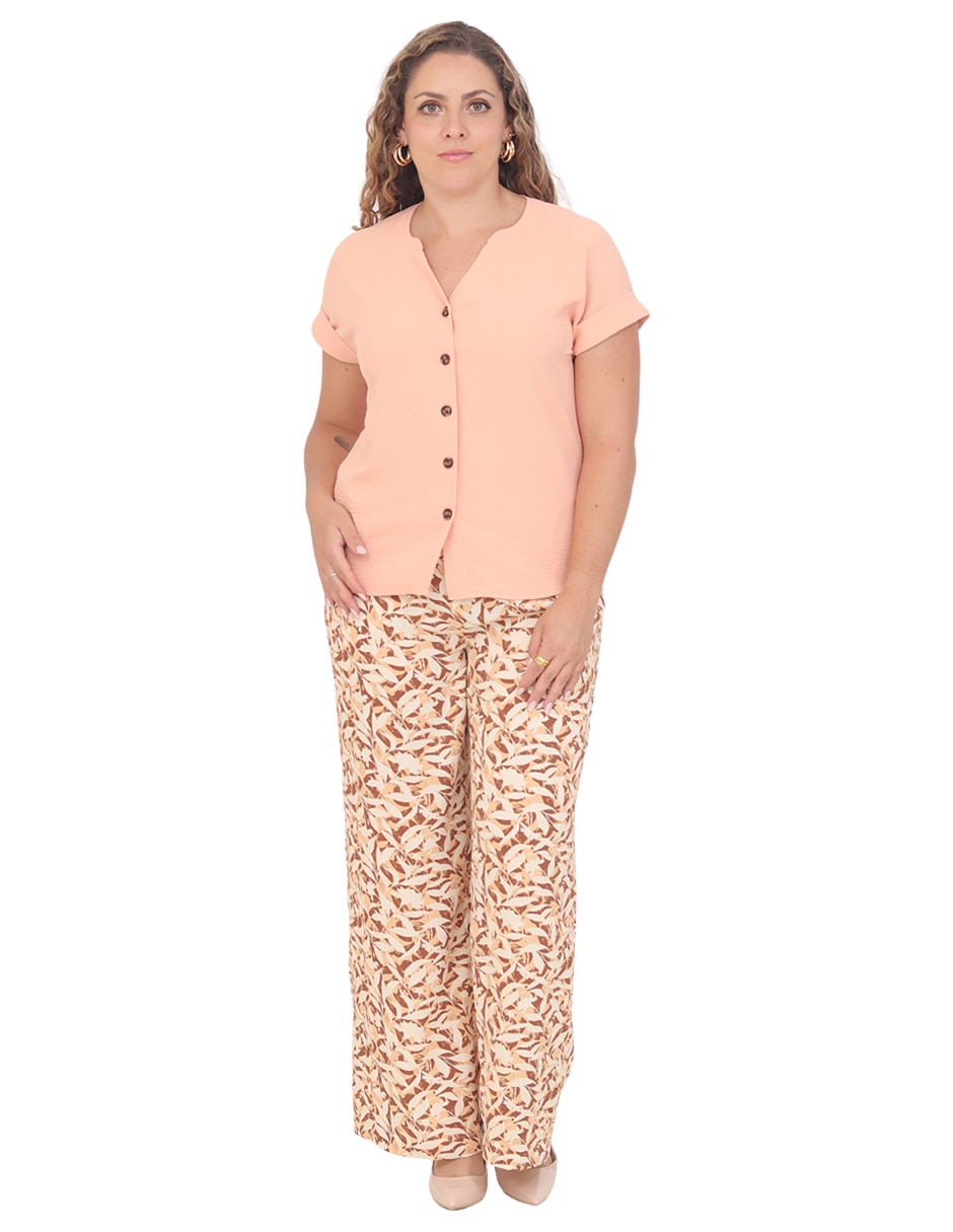 Blusa grupo saona manga corta para mujer 6