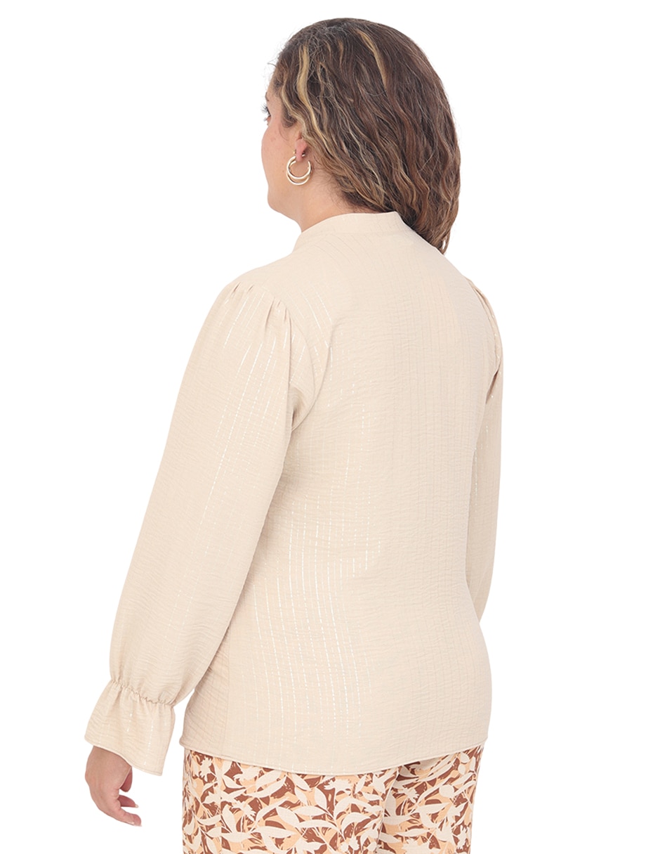 Blusa grupo saona manga corta para mujer 2
