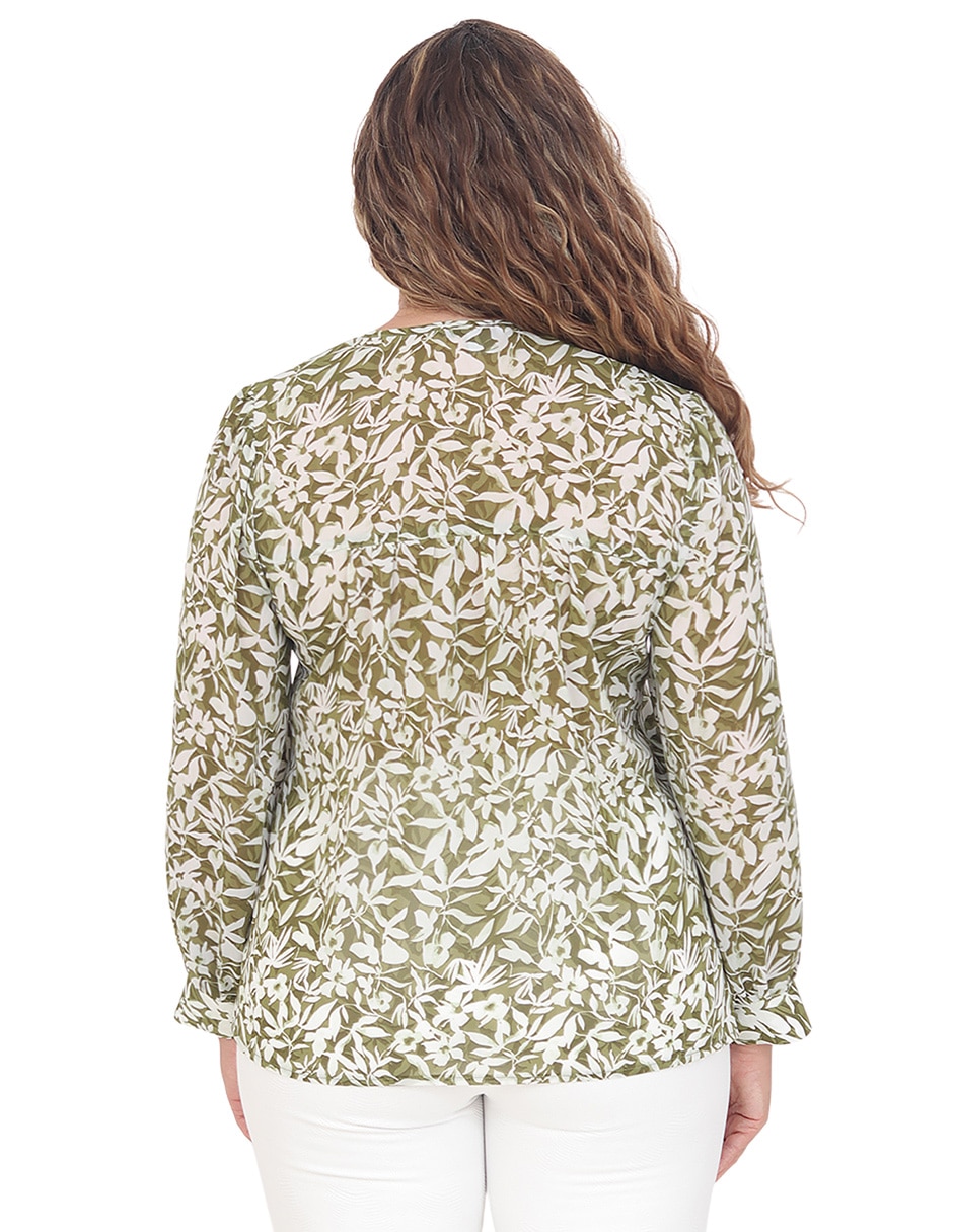 Blusa grupo orlando manga 3/4 para mujer 2
