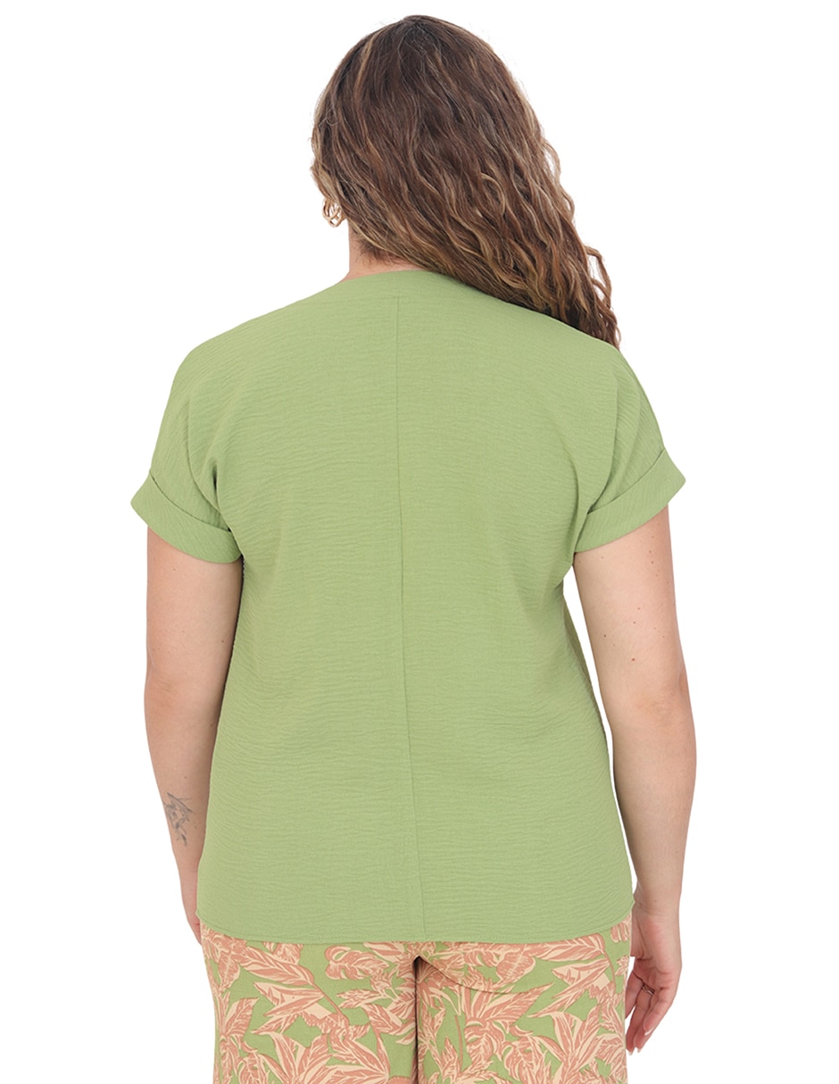 Blusa grupo orlando manga corta para mujer 5