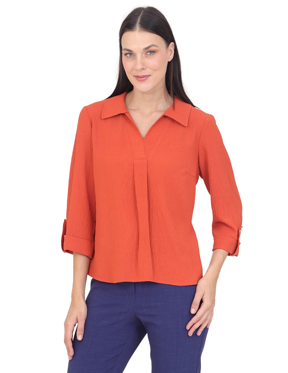 Blusa grupo torrent manga 3/4 para mujer Blusa grupo torrent manga 3/4 para mujer