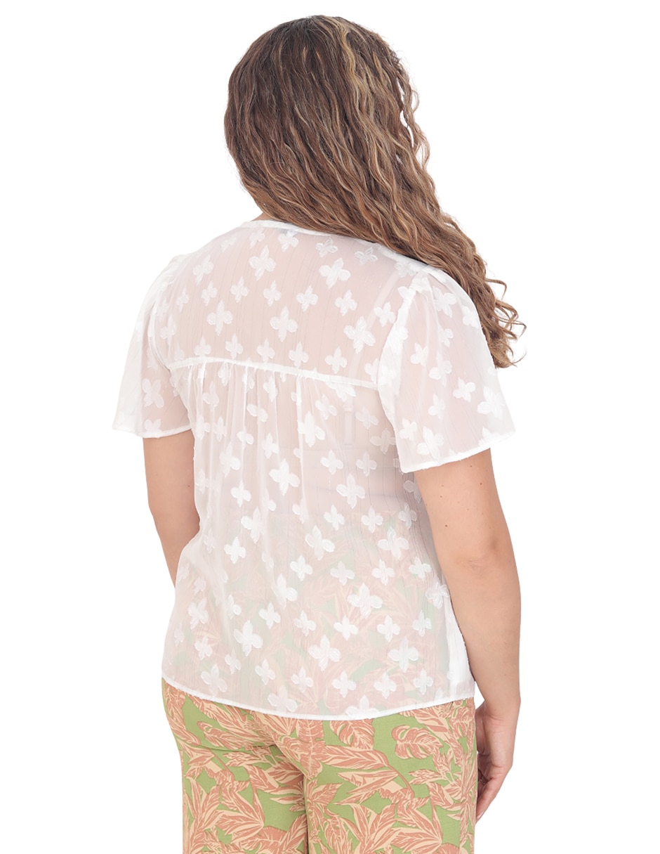 Blusa grupo orlando manga corta para mujer 2