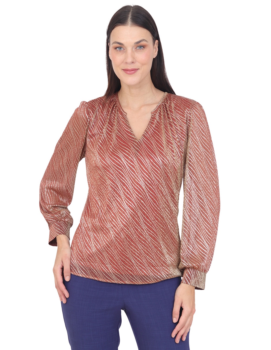 Blusa grupo torrent manga larga para mujer Blusa grupo torrent manga larga para mujer