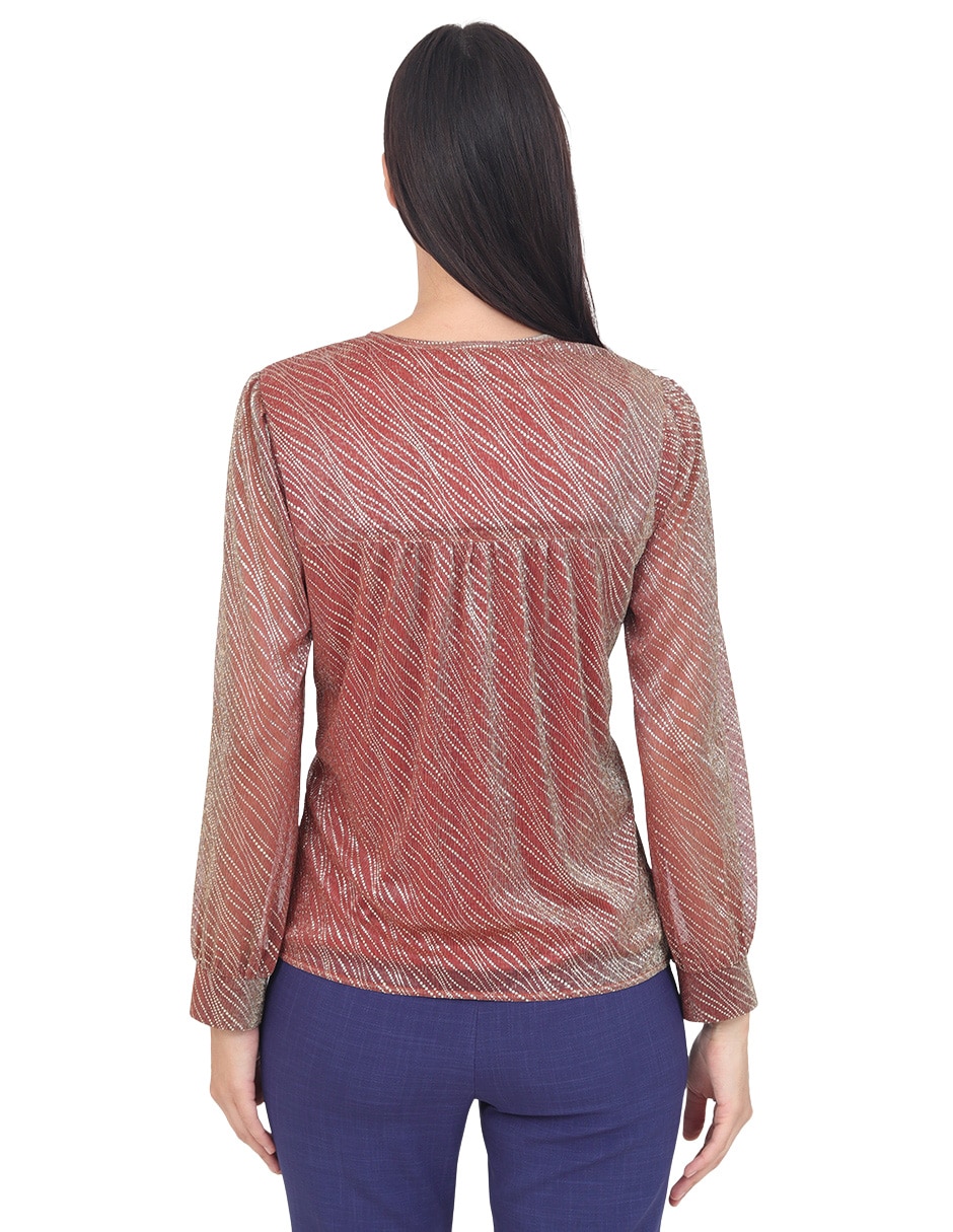 Blusa grupo torrent manga larga para mujer 5