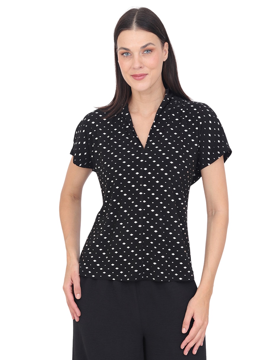Blusa Grupo Alcala manga corta para mujer